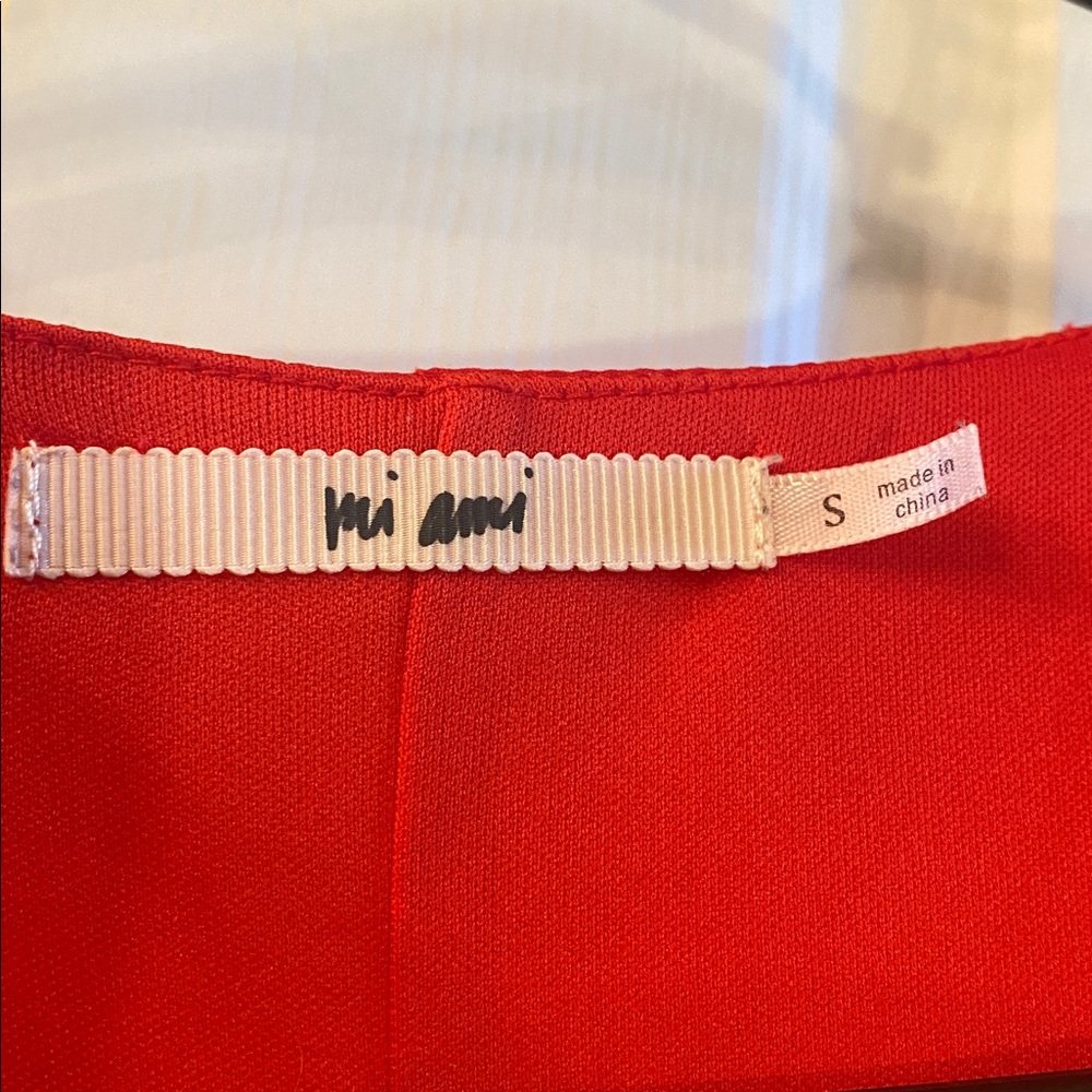 Miami Red and White Polka Dot Mini Sheer Dress - Picture 11 of 13